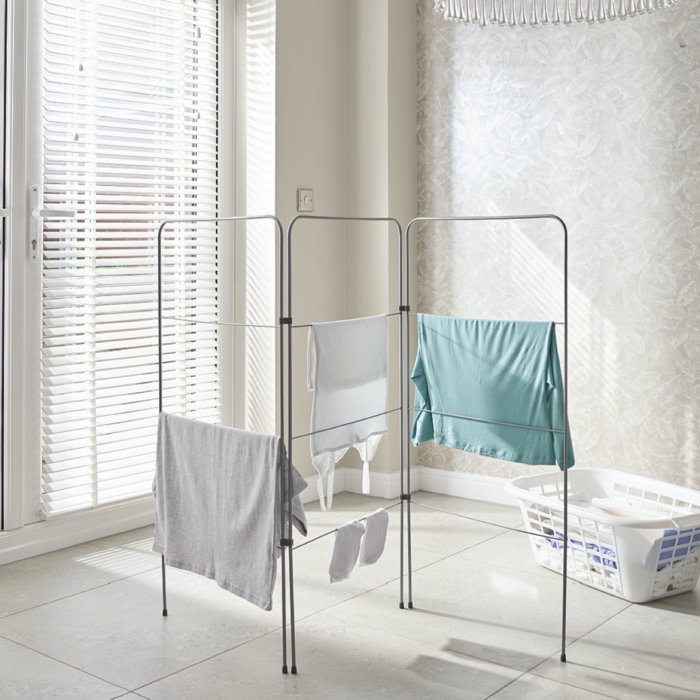 Addis Housewares Folding Gate Indoor Airer FreeStanding Drying Rack